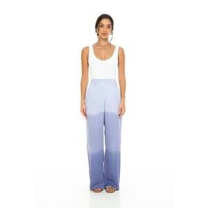 NEW PHIE COLLECTIVE dip dye pants in blue white ombre